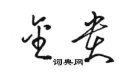 駱恆光金貴草書個性簽名怎么寫