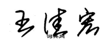 朱錫榮王佳宏草書個性簽名怎么寫