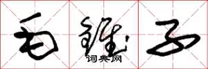 朱錫榮毛錐子草書怎么寫