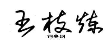 朱錫榮王枝煉草書個性簽名怎么寫