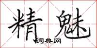 田英章精魅楷書怎么寫