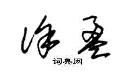 朱錫榮徐盈草書個性簽名怎么寫