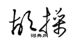 駱恆光胡操草書個性簽名怎么寫