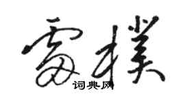 駱恆光雷朴草書個性簽名怎么寫