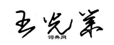 朱錫榮王光業草書個性簽名怎么寫
