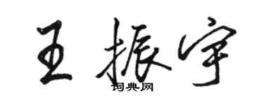 駱恆光王振宇行書個性簽名怎么寫