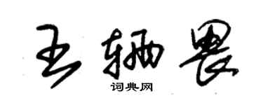 朱錫榮王輛畏草書個性簽名怎么寫