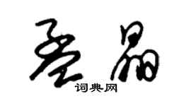 朱錫榮孟晶草書個性簽名怎么寫