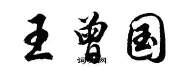 胡問遂王曾國行書個性簽名怎么寫