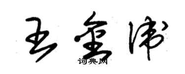 朱錫榮王金衛草書個性簽名怎么寫