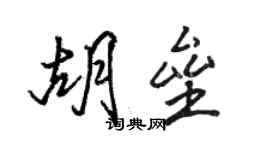 駱恆光胡壘行書個性簽名怎么寫