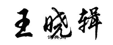 胡問遂王曉輯行書個性簽名怎么寫