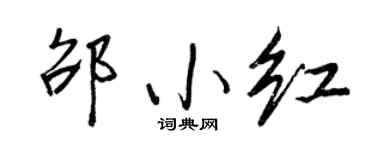 王正良邵小紅行書個性簽名怎么寫