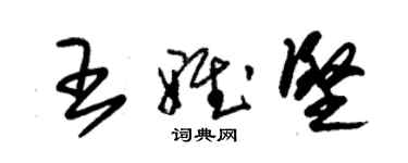 朱錫榮王雅堅草書個性簽名怎么寫