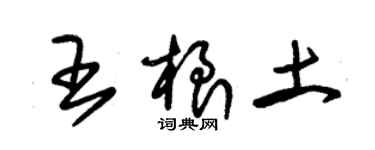 朱錫榮王根土草書個性簽名怎么寫