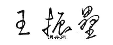 駱恆光王振壘草書個性簽名怎么寫