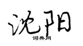 曾慶福瀋陽行書個性簽名怎么寫
