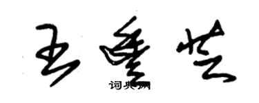 朱錫榮王豐芝草書個性簽名怎么寫