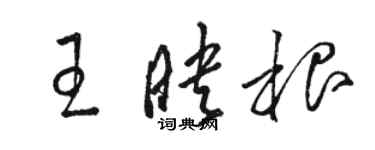 駱恆光王映根草書個性簽名怎么寫