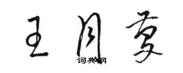 駱恆光王月慶草書個性簽名怎么寫