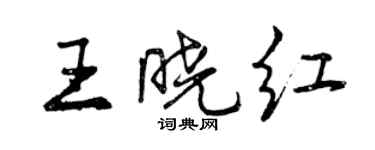 曾慶福王曉紅行書個性簽名怎么寫