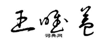 曾慶福王唯益草書個性簽名怎么寫