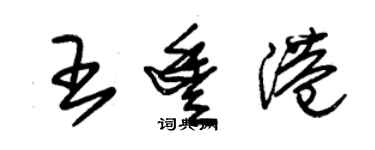 朱錫榮王豐港草書個性簽名怎么寫