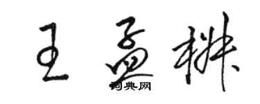 駱恆光王孟椒草書個性簽名怎么寫