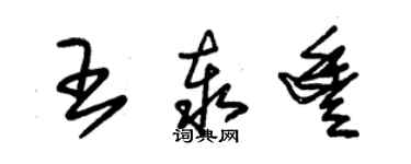 朱錫榮王泰豐草書個性簽名怎么寫