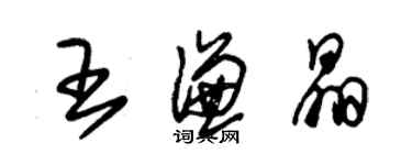 朱錫榮王謙晶草書個性簽名怎么寫