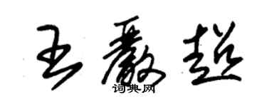 朱錫榮王嚴超草書個性簽名怎么寫