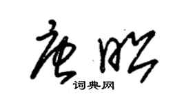 朱錫榮唐昭草書個性簽名怎么寫