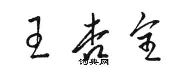 駱恆光王杏全草書個性簽名怎么寫