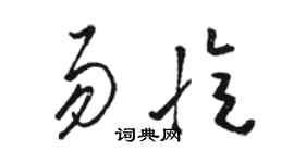 駱恆光易憶草書個性簽名怎么寫