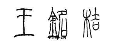 陳墨王銘桔篆書個性簽名怎么寫