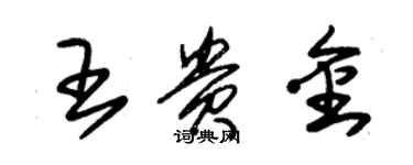 朱錫榮王貴金草書個性簽名怎么寫