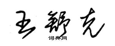 朱錫榮王舒克草書個性簽名怎么寫