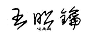 朱錫榮王昭鑰草書個性簽名怎么寫