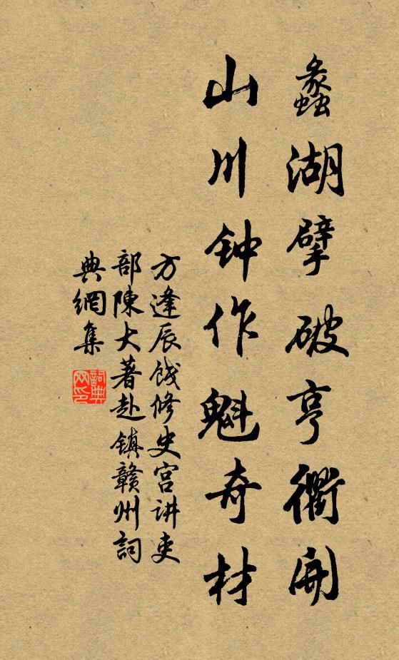 空濛大荒中，杳靄群山會 詩詞名句