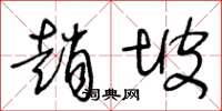 王冬齡趙坡草書怎么寫