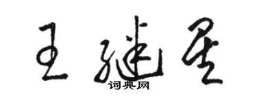 駱恆光王繼星草書個性簽名怎么寫