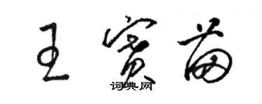 駱恆光王賽苗草書個性簽名怎么寫