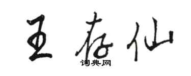 駱恆光王存仙行書個性簽名怎么寫