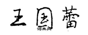 曾慶福王國蕾行書個性簽名怎么寫