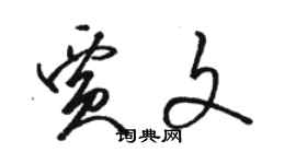 駱恆光賈文草書個性簽名怎么寫