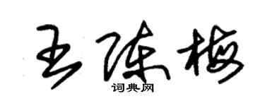 朱錫榮王陳梅草書個性簽名怎么寫