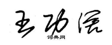 朱錫榮王功闊草書個性簽名怎么寫