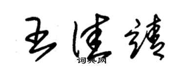 朱錫榮王佳靖草書個性簽名怎么寫
