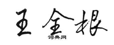 駱恆光王全根行書個性簽名怎么寫