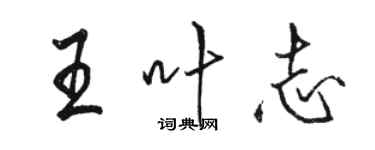 駱恆光王葉志行書個性簽名怎么寫